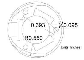 1 inch plastic ball caster dimensions (top)
